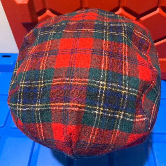 VINTAGE PENDLETON WOOL PLAID PEAK CAPS SIZE M - Picture 3 of 6